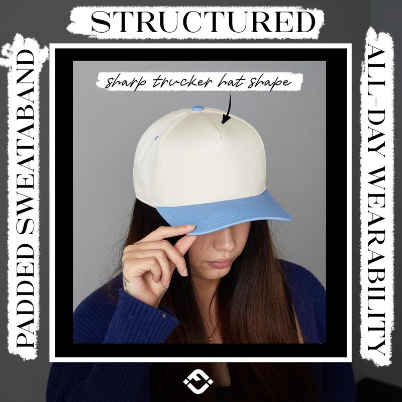 Funky Junque Vintage Canvas Snapback Hat - Adjustable 2 Tone Cap for Men Women - Put It On My, Cowboy, Girl Dad, Funny - Image 5